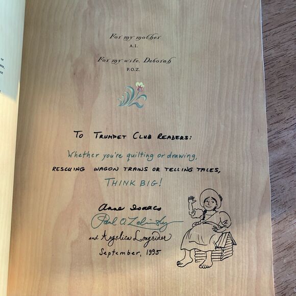 Swamp Angel‎ HC By Anne Isaacs Illustrator Paul Zelinsky Signed by Both 1st Ed - Picture 3 of 4